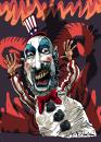Cartoon: Captain Spalding (small) by Ian Baker tagged sid haig captain spalding devils rejects horror scary film caricature