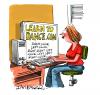 Cartoon: Charity Joke Book Cartoon (small) by Ian Baker tagged internet dance dancing web site click