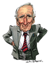 Cartoon: Desmond Llewelyn (small) by Ian Baker tagged james,bond,desmond,llewelyn,007,spies,gadgets,quatermaster,caricature