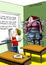 Cartoon: Greeting Card (small) by Ian Baker tagged teacher,lines,school