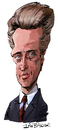 Cartoon: Max Zorin (small) by Ian Baker tagged max zorin christopher walken caricature james bond 007 spy film actor hair villain view to kill eighties