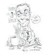 Cartoon: Nigel Farage (small) by Ian Baker tagged nigel,farage,reform,uk,england,britain,politics,politician,party,racism,racist,fascist,fascism,right,wing,corruption,bully,sex,adult,glory,hole,conservatives,tory,ian,baker,cartoonist,cartoon,caricature,parody,spoof,satire,humour,comedy,drawing,artwork