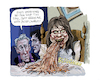 Cartoon: The Exorcist (small) by Ian Baker tagged the,exorcist,1973,linda,blair,regan,macneil,ellen,burstyn,jason,miller,max,von,sydow,william,peter,blatty,friedkin,horror,scary,evil,demon,posession,paranormal,film,ian,baker,cartoonist,cartoon,caricature,parody,spoof,satire,illustration,humour,comedy,washington,dc,usa