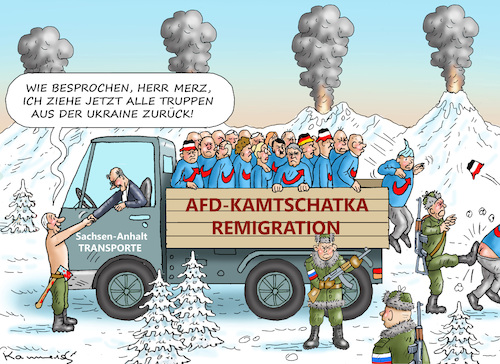 Cartoon: BILDUNGSRESISTENTES PACK (medium) by marian kamensky tagged hungernde,nazis,in,sachsen,anhalt,afd,rechtsüberholer,merz,faschistische,kakophonie,trump,putin,hungernde,nazis,in,sachsen,anhalt,afd,rechtsüberholer,merz,faschistische,kakophonie,trump,putin