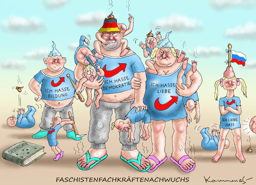 Cartoon: BIODEUTSCHLAND (medium) by marian kamensky tagged schlafantreiber,chrupalla,afd,schlafantreiber,chrupalla,afd