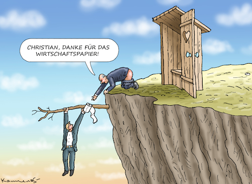 Cartoon: DAS WIRTSCHAFTSPAPIER (medium) by marian kamensky tagged fdp,spd,ampel,grüne,das,wirtschaftspapier,fdp,spd,ampel,grüne,das,wirtschaftspapier