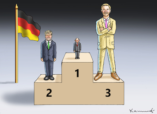 Cartoon: DIE UNGLEICHEN (medium) by marian kamensky tagged kabinettsklausur,in,meseberg,kabinettsklausur,in,meseberg