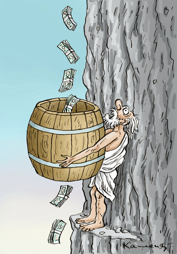 Cartoon: Diogenes (medium) by marian kamensky tagged diogenes,griechenland,krise,finanzkrise,schuldenkrise,europa,diogenes,griechenland,krise,finanzkrise,europa