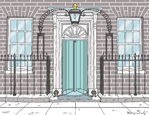 Cartoon: DOWNINGSTREET NR.10 (medium) by marian kamensky tagged truss,england,premierministerin,truss,england,premierministerin