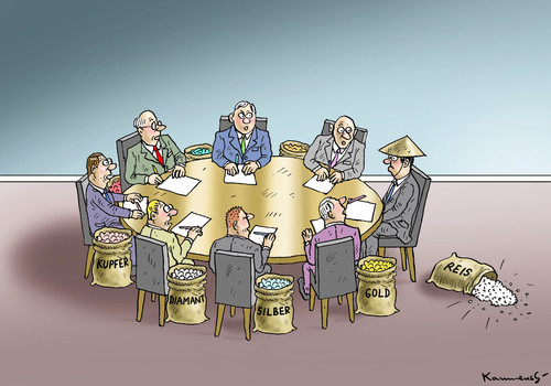 Cartoon: EIN SACK REIS (medium) by marian kamensky tagged china,börse,finanzmärkte,china,börse,finanzmärkte