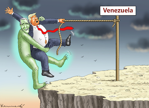 Cartoon: EPSTEIN AM WERK (medium) by marian kamensky tagged maduro,versus,trump,venezuela,maduro,versus,trump,venezuela