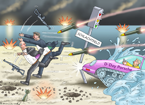 Cartoon: FDP D-DAY (medium) by marian kamensky tagged fdp,spd,ampel,grüne,das,wirtschaftspapier,day,fdp,spd,ampel,grüne,das,wirtschaftspapier,day