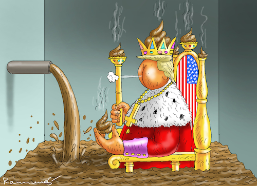 Cartoon: FEKALFASCHISMUS (medium) by marian kamensky tagged musk,trump,zuckerberg,bezos,felon,and,elon,in,panama,zölle,diktator,selenskyj,putin,ukraine,usa,china,handelskrieg,musk,trump,zuckerberg,bezos,felon,and,elon,in,panama,zölle,diktator,selenskyj,putin,ukraine,usa,china,handelskrieg