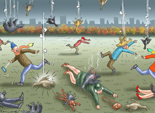 FÜR DIE MENSCHEN HARMLOS (medium) Cartoon: FÜR DIE MENSCHEN HARMLOS (medium) by marian kamensky tagged vogelgrippe,für,die,menschen,ungefährlich,vogelgrippe,für,die,menschen,ungefährlich