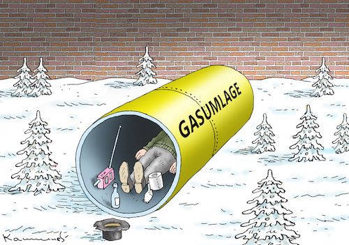 Cartoon: GASUMLAGE (medium) by marian kamensky tagged gasumlage,gasumlage