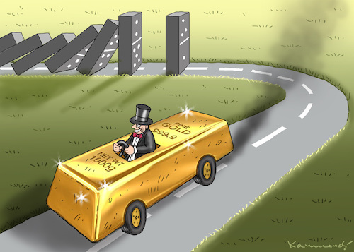 Cartoon: GOLDFLUCHT (medium) by marian kamensky tagged finanzkrise,rettungsschirm,griechenland,eu,finanzkrise,rettungsschirm,griechenland,eu