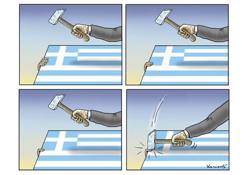 Cartoon: GREEK TRAGEDY (medium) by marian kamensky tagged alexis,tsipras,griechenland,rettungsschirm,eu,griechowestern,alexis,tsipras,griechenland,rettungsschirm,eu,griechowestern