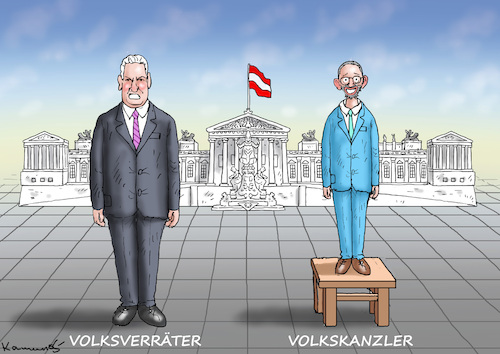 Cartoon: GUTE NACHT ÖSTERREICH! (medium) by marian kamensky tagged wahlen,in,österreich,kickl,fpö,neammer,wahlen,in,österreich,kickl,fpö,neammer