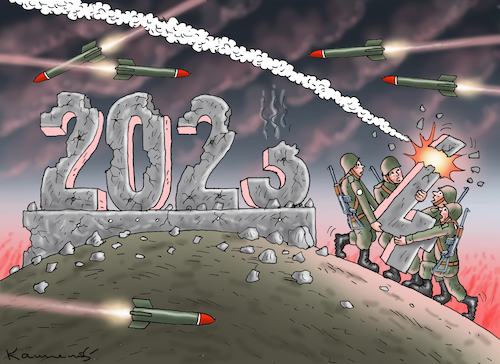 Cartoon: HAPPY NEW YEAR 2024 (medium) by marian kamensky tagged happy,new,year,2024,happy,new,year,2024