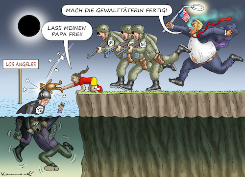Cartoon: HEILIGER DONALD JAGT DEMOKRATEN (medium) by marian kamensky tagged musk,trump,zuckerberg,bezos,felon,and,elon,in,panama,zölle,diktator,selenskyj,putin,ukraine,usa,tesla,doge,musk,trump,zuckerberg,bezos,felon,and,elon,in,panama,zölle,diktator,selenskyj,putin,ukraine,usa,tesla,doge