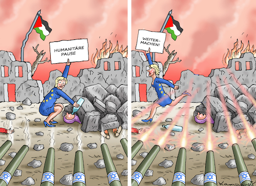 Cartoon: HILFSBEREITE EU (medium) by marian kamensky tagged hamas,greift,israel,an,hamas,greift,israel,an