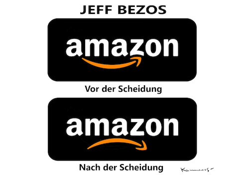 Cartoon: JEFF BEZOS - DER REICHSTE MANN (medium) by marian kamensky tagged jeff,bezos,scheidung,onlinehandel,amazon,jeff,bezos,scheidung,onlinehandel,amazon