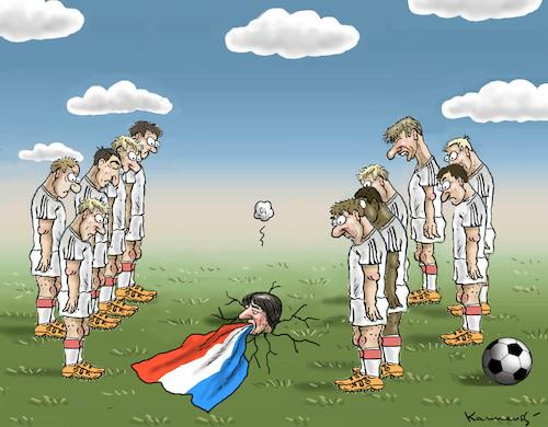 Cartoon: Jogi Löw hat eine Fahne (medium) by marian kamensky tagged jogi,löw,deutschland,fussball,holland,jogi,löw,deutschland,fussball,holland