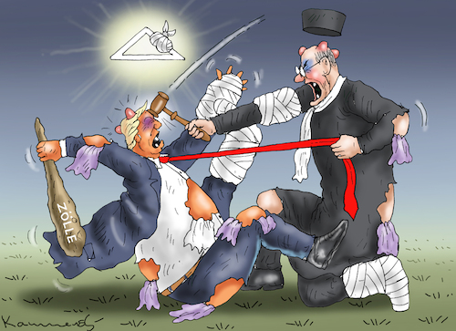 Cartoon: JUSTIZ KÄMPFT GEGEN GOTT (medium) by marian kamensky tagged musk,trump,zuckerberg,bezos,felon,and,elon,in,panama,zölle,diktator,selenskyj,putin,ukraine,usa,china,handelskrieg,musk,trump,zuckerberg,bezos,felon,and,elon,in,panama,zölle,diktator,selenskyj,putin,ukraine,usa,china,handelskrieg