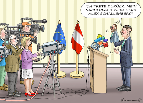 Cartoon: KURZ-ROCHADE (medium) by marian kamensky tagged kurz,österreich,staatsanwaltschaft,kurz,österreich,staatsanwaltschaft