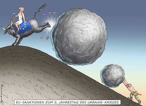 Cartoon: NEUE EU-SANKTIONEN GEGEN PUTIN (medium) by marian kamensky tagged neue,eu,sanktionen,gegen,putin,neue,eu,sanktionen,gegen,putin