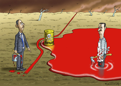 Cartoon: Obamas rote Linie (medium) by marian kamensky tagged rote,obamas,bürgerkrieg,syrien,regime,assad,linie,assad,regime,syrien,bürgerkrieg,obamas,rote,linie