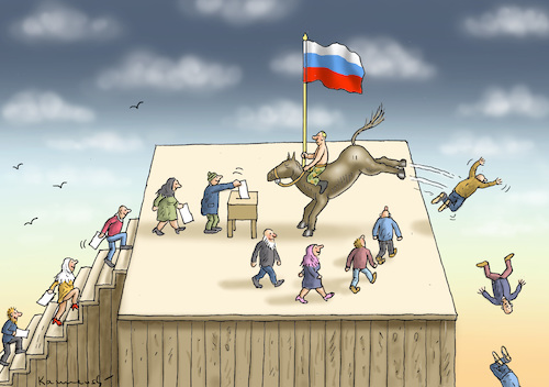 Cartoon: PRÄSIDENTENWAHL IN RUSSLAND (medium) by marian kamensky tagged präsidentenwahl,in,russland,putin,nationalismus,präsidentenwahl,in,russland,putin,nationalismus