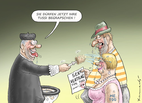 Cartoon: SEX OHNE GENEHMIGUNG VERBOTEN ! (medium) by marian kamensky tagged me,too,me,too