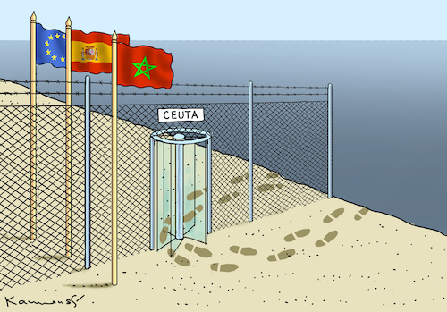 SPANISCHE ENKLAVE CEUTA-MAROKKO