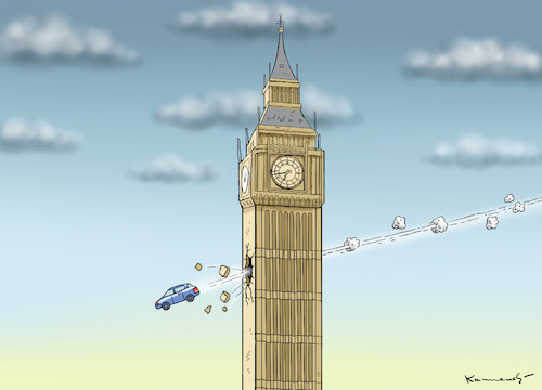 Cartoon: TERROR ATTACK IN LONDON (medium) by marian kamensky tagged terror,attack,in,london,terror,attack,in,london