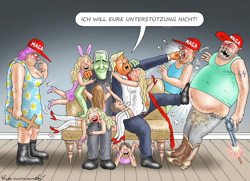 TRUMPS IST SAUER AUF MAGA