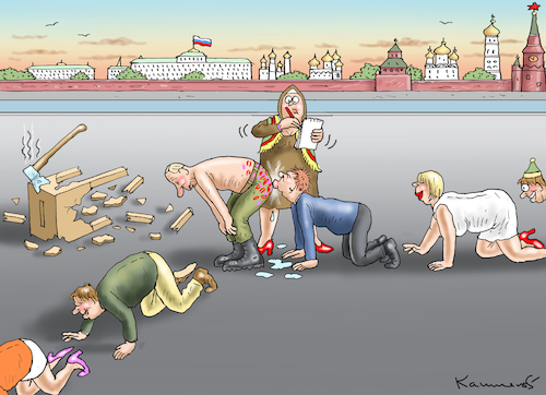 Cartoon: WAHLEN IN RUSSLAND (medium) by marian kamensky tagged wahlen,in,russland,putin,duma,wahlen,in,russland,putin,duma