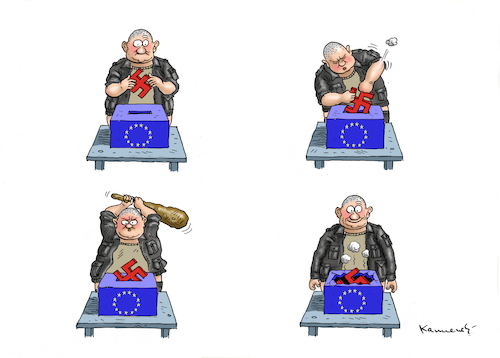 Cartoon: WAHLEN MIT HAKEN (medium) by marian kamensky tagged brexit,theresa,may,england,eu,schottland,weicher,wahlen,boris,johnson,nigel,farage,ostern,seidenstrasse,xi,jinping,referendum,trump,monsanto,bayer,glyphosa,strafzölle,brexit,theresa,may,england,eu,schottland,weicher,wahlen,boris,johnson,nigel,farage,ostern,seidenstrasse,xi,jinping,referendum,trump,monsanto,bayer,glyphosa,strafzölle