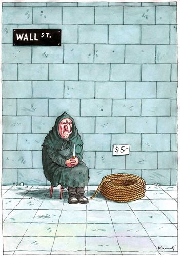 Cartoon: Wall Street (medium) by marian kamensky tagged banks,financial,crisis,wall,street