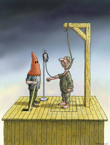 Cartoon: Zyperns humane Hinrichtung (medium) by marian kamensky tagged zypern,krise,bankenkrise,eu,rettungsschirm,zypern,krise,bankenkrise,eu,rettungsschirm