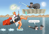 Cartoon: ARME MELANIA (small) by marian kamensky tagged strasse,von,hormus,wieder,gesperrt,no,pershings,for,merz