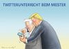 Cartoon: AUCH HORST WIRD TWITTERN ! (small) by marian kamensky tagged merkel,seehofer,unionskrise,csu,cdu,flüchtlinge,twitter