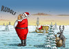 Cartoon: Auch Rentiere sind nur Tiere (small) by marian kamensky tagged santa klaus rentier rudolf weihnachten heilig abend