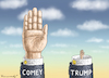 Cartoon: AUSSAGE GEGEN AUSSAGE (small) by marian kamensky tagged obama,trump,präsidentenwahlen,usa,baba,vanga,republikaner,inauguration,demokraten,fbi,james,comey,wikileaks,faschismus