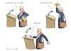 Cartoon: BIDENS TRUMPISIERUNG (small) by marian kamensky tagged tv,duell,biden,trump,us,wahlen