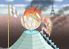 Cartoon: BRANDANSCHLAG AUF DIE OLYMPIA (small) by marian kamensky tagged brandanschlag,auf,die,olympische,spiele