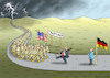 Cartoon: BYE BYE GERMANY ! (small) by marian kamensky tagged coronavirus,epidemie,gesundheit,panik,stillegung,george,floyd,twittertrump,pandemie