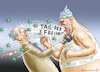 Cartoon: COVIDIOTENAUFSTAND (small) by marian kamensky tagged coronavirus epidemie gesundheit panik stillegung george floyd twittertrump pandemie