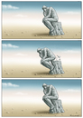 Cartoon: Denkpause (small) by marian kamensky tagged denker,rodin,pause,kunst,bildhauerei,realismus