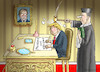 Cartoon: EIN KLEINER DÄMPFER (small) by marian kamensky tagged obama trump präsidentenwahlen usa baba vanga republikaner inauguration demokraten wikileaks faschismus